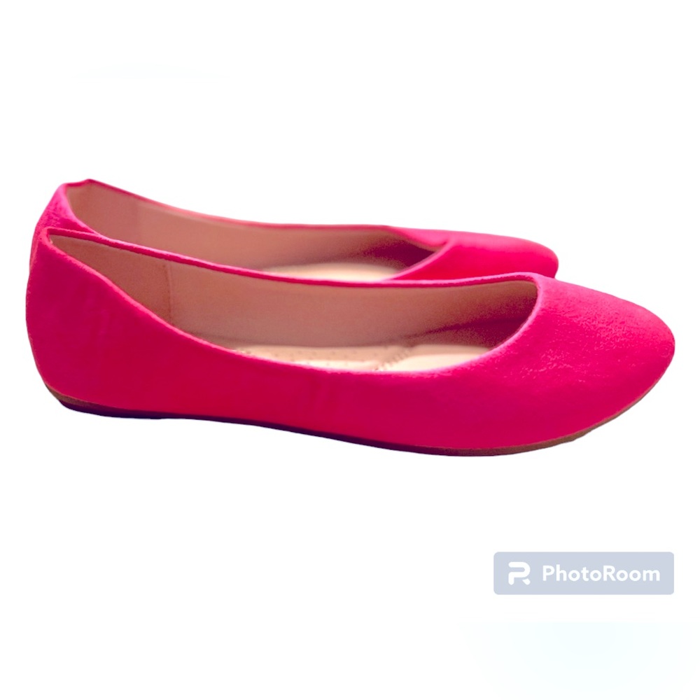 NWOT💖 HOT PINK BALLERINA SHOES! Forever 21 Brand! Women’s Size 7 1/2 🩷 - Picture 6 of 7